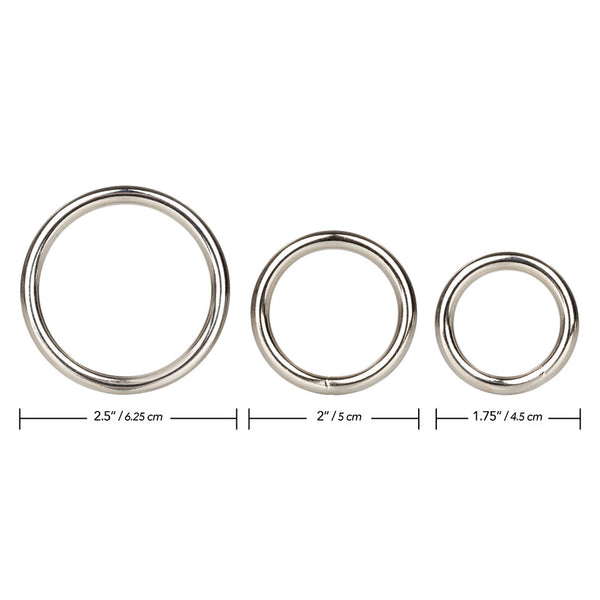 3 Piece Silver Ring Set - Eroticon Ltd