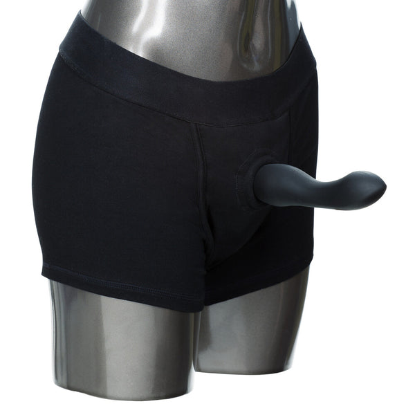 Packer Gear Boxer Harness Black Large to Xtra Large - Eroticon Ltd