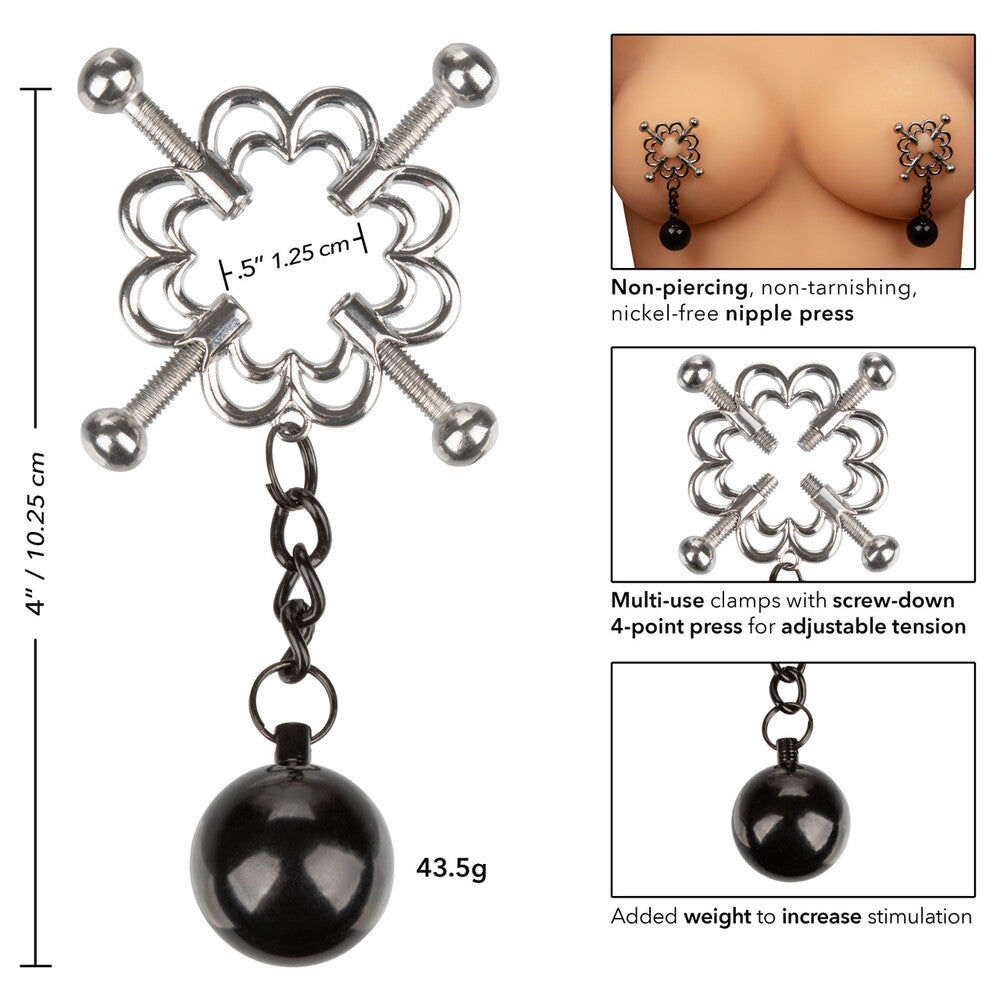 Nipple Grips 4 Point Weighted Nipple Press - Eroticon Ltd