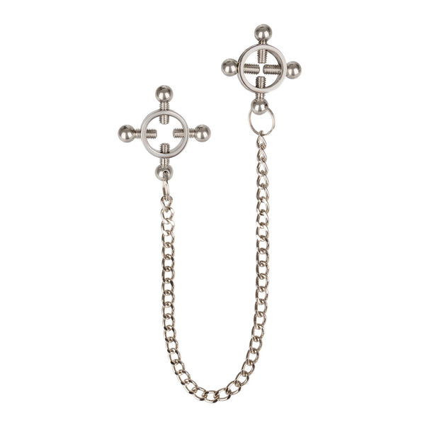 Nipple Grips 4 Point Nipple Press With Chain - Eroticon Ltd