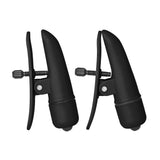 Nipplettes Vibrating Black Nipple Clamps - Eroticon Ltd