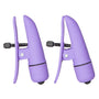 Nipplettes Virbrating Adjustable Purple Nipple Clamps - Eroticon Ltd