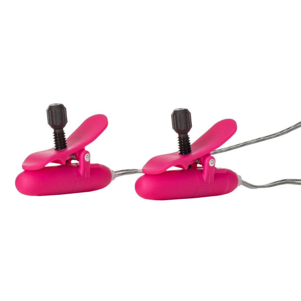 Heated Vibrating Nipple Teasers Pink - Eroticon Ltd