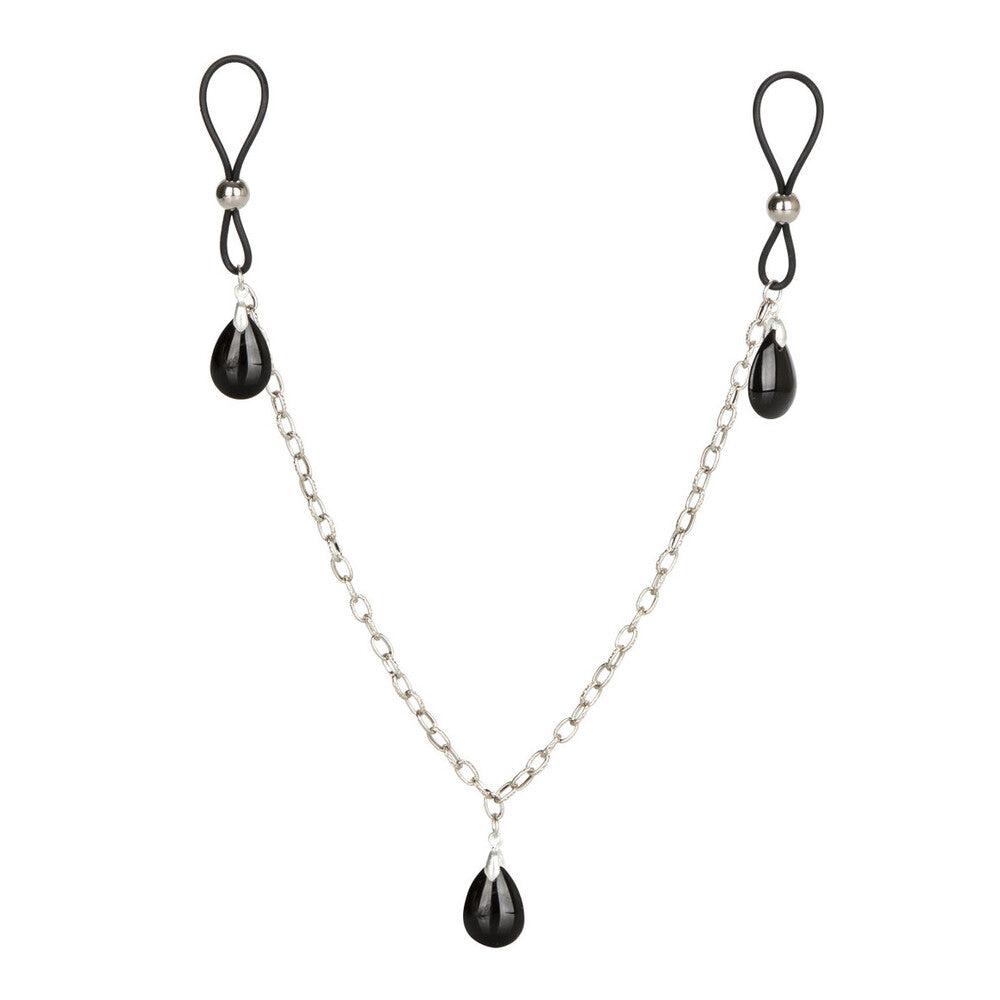 Nipple Play Non Piercing Nipple Chain Jewellery Onyx - Eroticon Ltd