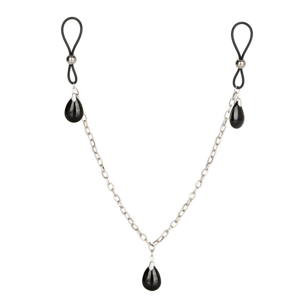 Nipple Play Non Piercing Nipple Chain Jewellery Onyx - Eroticon Ltd