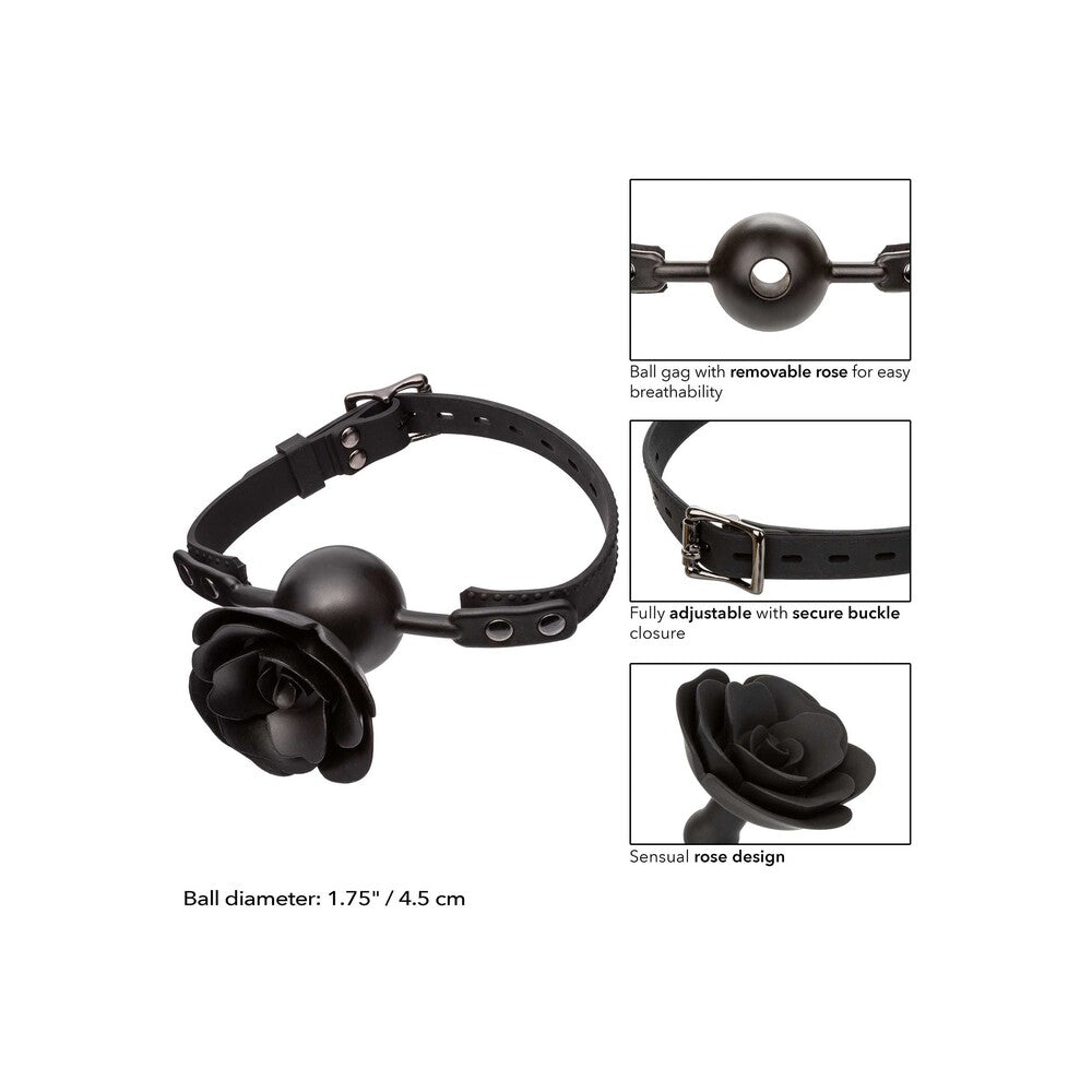 CalExotics Forbidden Removable Rose Gag - Eroticon Ltd