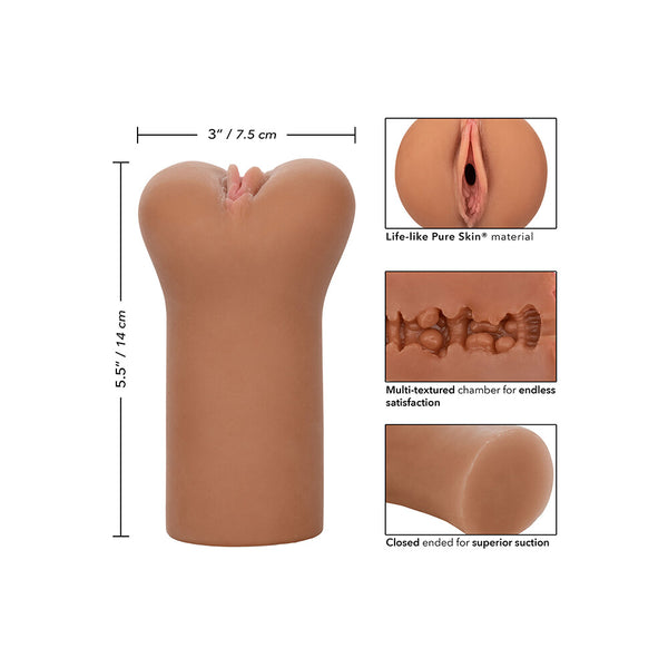 Boundless Vulva Masturbator Flesh Brown - Eroticon Ltd