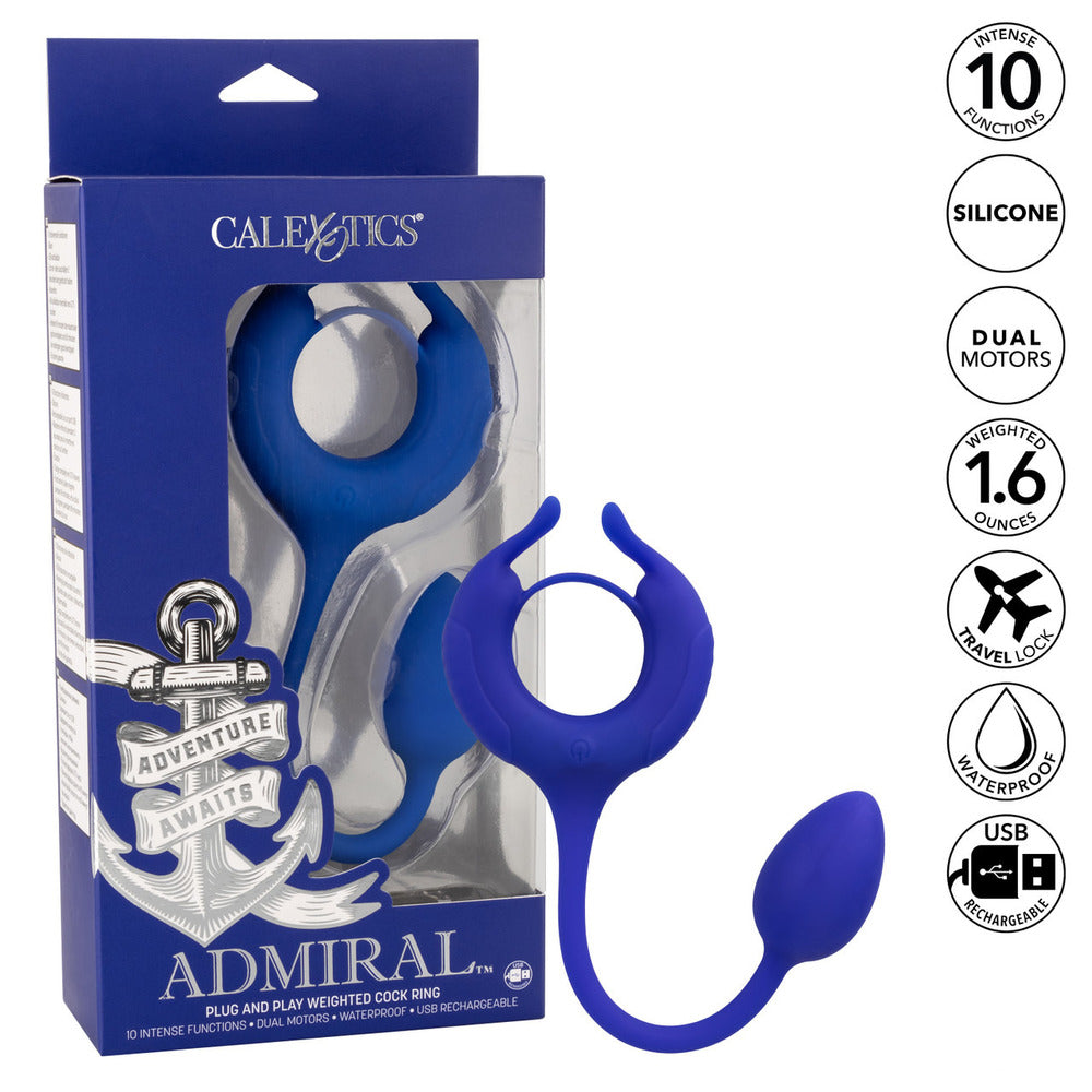 Admiral Weighted Cock Ring and Egg - Eroticon Ltd