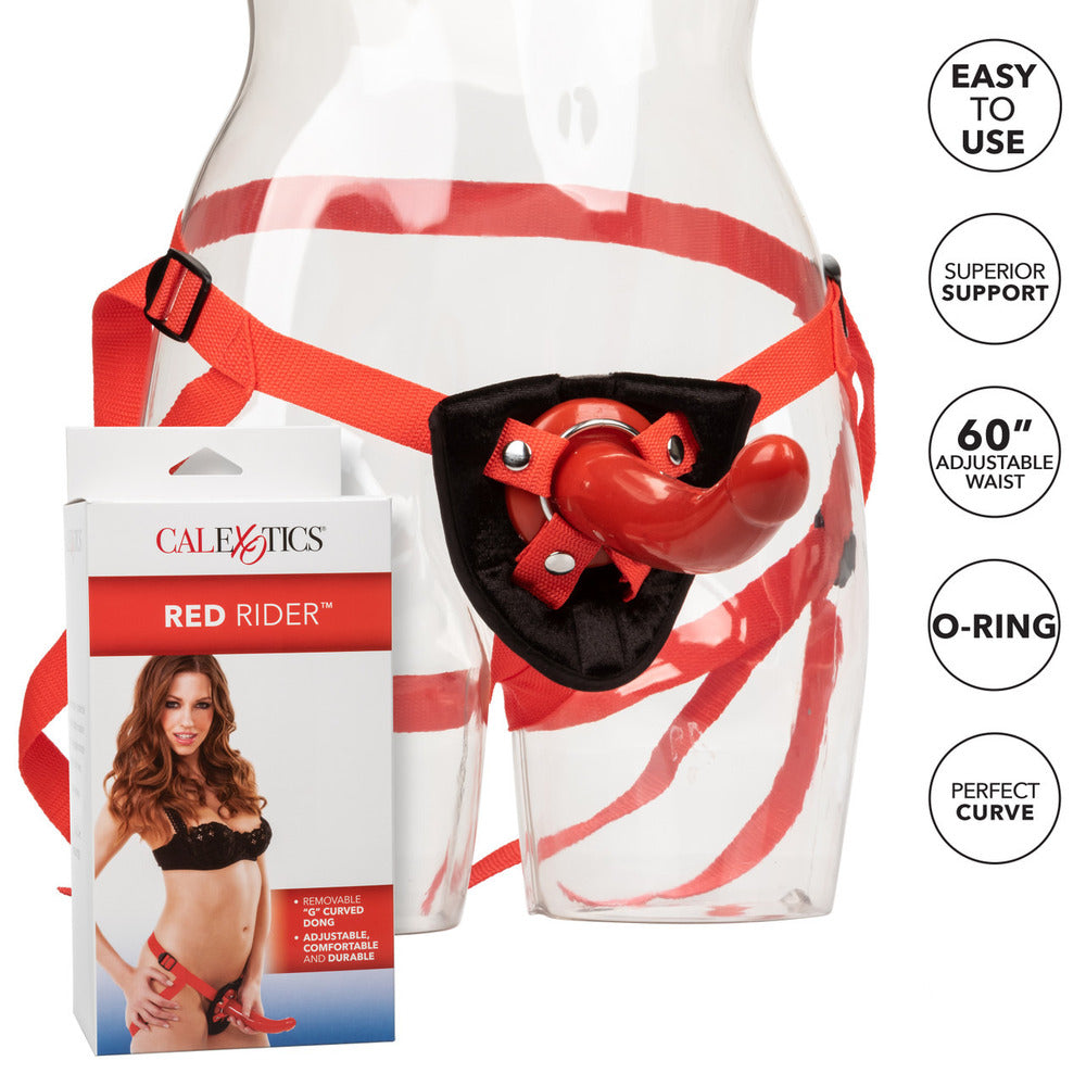 Sophias Red Rider Strap On Dildo - Eroticon Ltd
