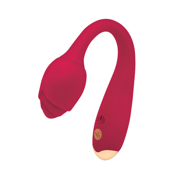 Secret Kisses Rosegasm Long Stem Vibrating - Eroticon Ltd