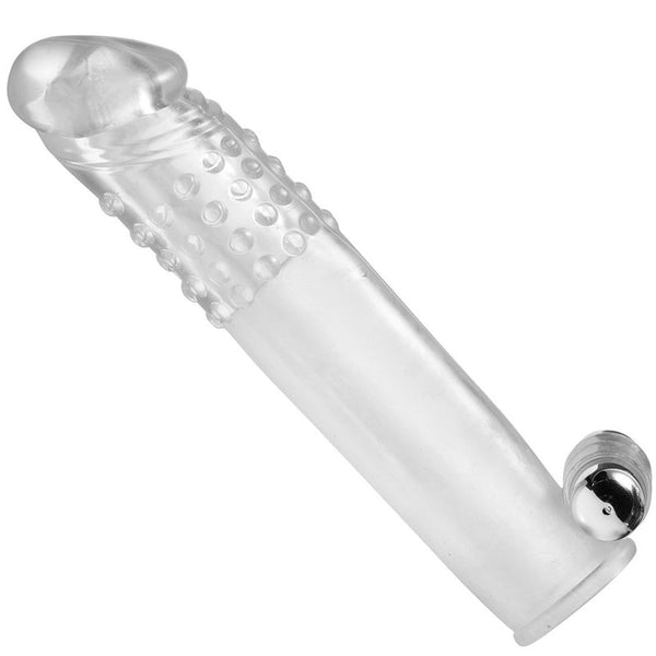 Size Matters Clear Vibrating Penis Sleeve - Eroticon Ltd