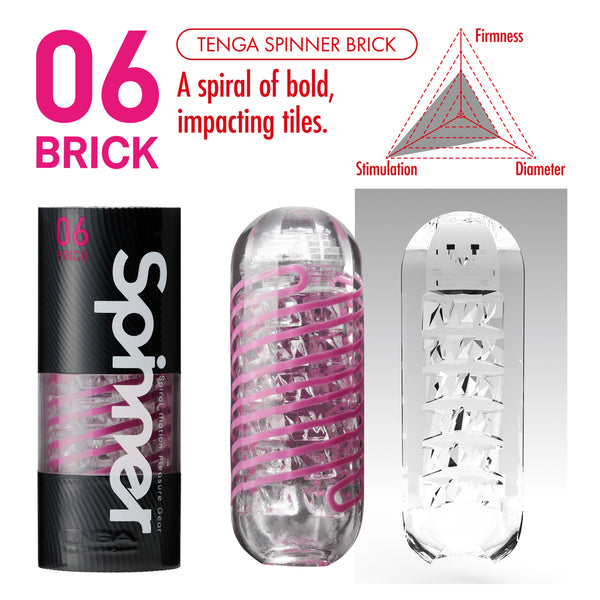 Tenga 06 Brick Spinner Masturbator - Eroticon Ltd