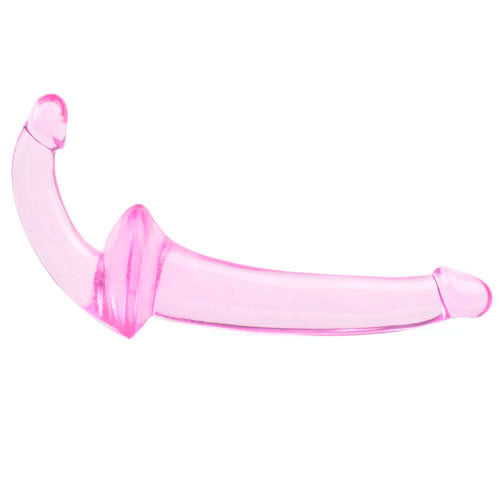 Double Fun Pink Strapless Strap On Dildo - Eroticon Ltd