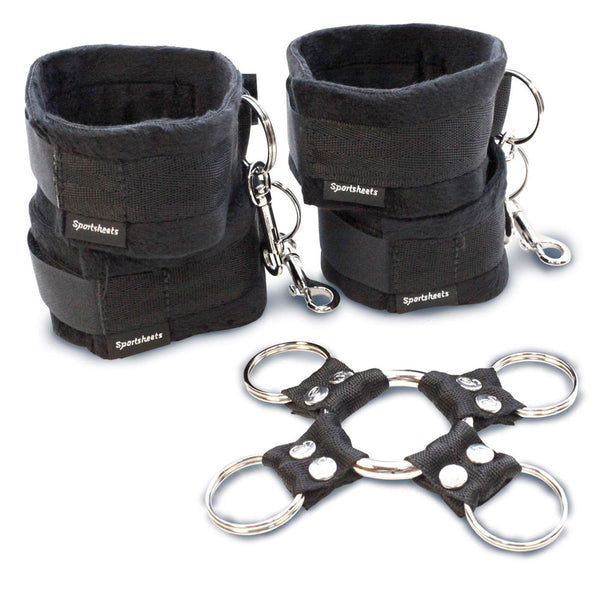 SportSheets 5 Piece Hog Tie And Cuff Set - Eroticon Ltd