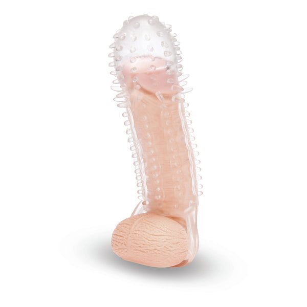 Size Up Clear Textured 1.5 Inch Extender - Eroticon Ltd