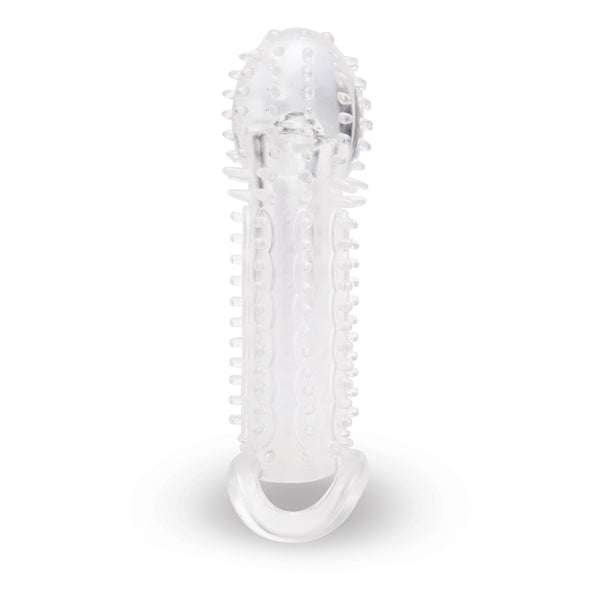 Size Up Clear Textured 1.5 Inch Extender - Eroticon Ltd