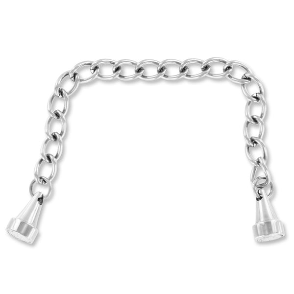 Brushed Steel Mini Magnetic Nipple Pincher x1 - Eroticon Ltd