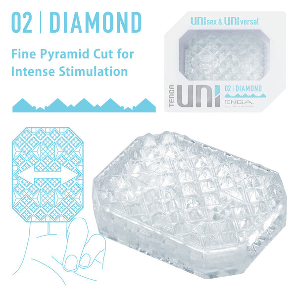 Tenga UNI Diamond Sleeve Masturbator - Eroticon Ltd
