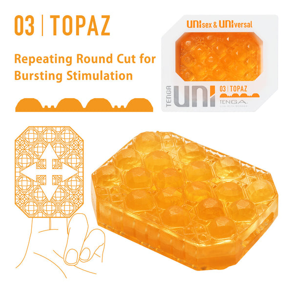 Tenga UNI Topaz Sleeve Masturbator - Eroticon Ltd