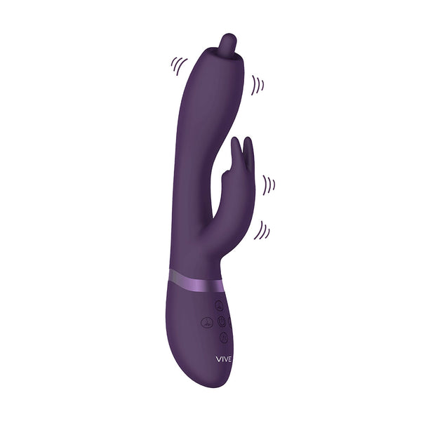 Vive Nilo Purple Pinpoint Rotating G Spot Rabbit - Eroticon Ltd