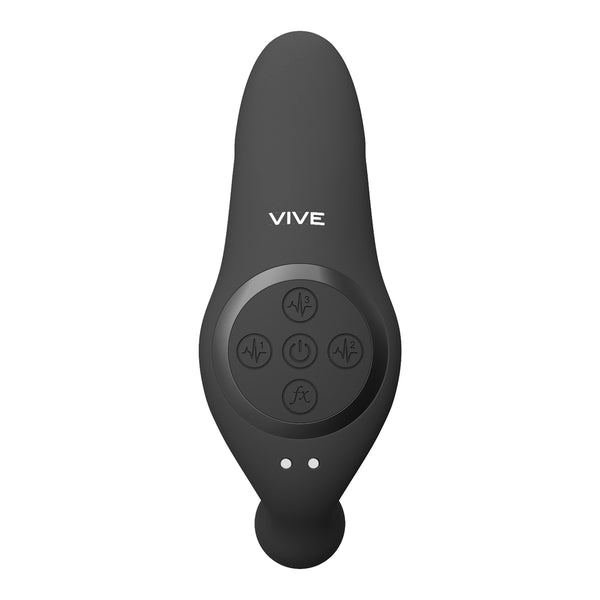 Vive Kata Double Penetrator Vibrator Black - Eroticon Ltd
