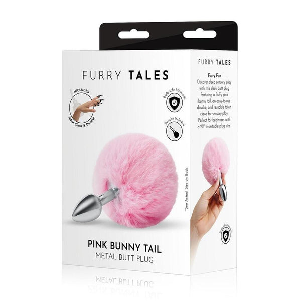Furry Tales Pink Bunny Tail Butt Plug - Eroticon Ltd