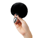 Furry Tales Black Bunny Tail Butt Plug - Eroticon Ltd