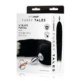 Furry Tales Black Foxtail Butt Plug - Eroticon Ltd