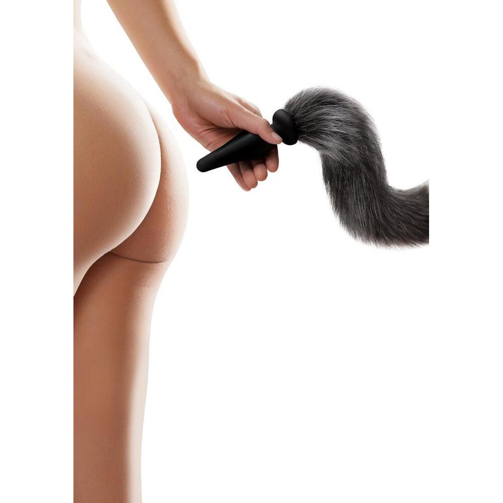 Furry Tales Grey Foxtail Butt Plug - Eroticon Ltd