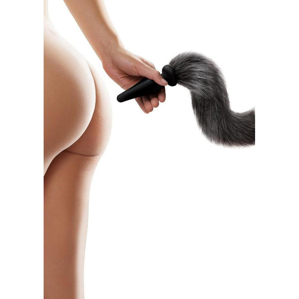 Furry Tales Grey Foxtail Butt Plug - Eroticon Ltd