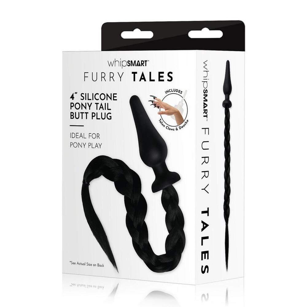 Furry Tales Black Pony Play Butt Plug - Eroticon Ltd