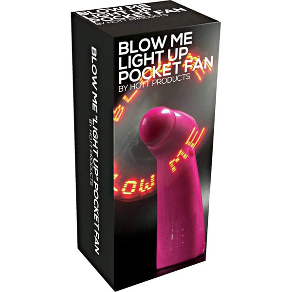 Blow Me Light Up Pocket Fan Pink - Eroticon Ltd