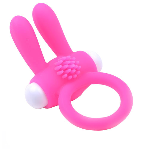 Cockring With Rabbit Ears Pink - Eroticon Ltd