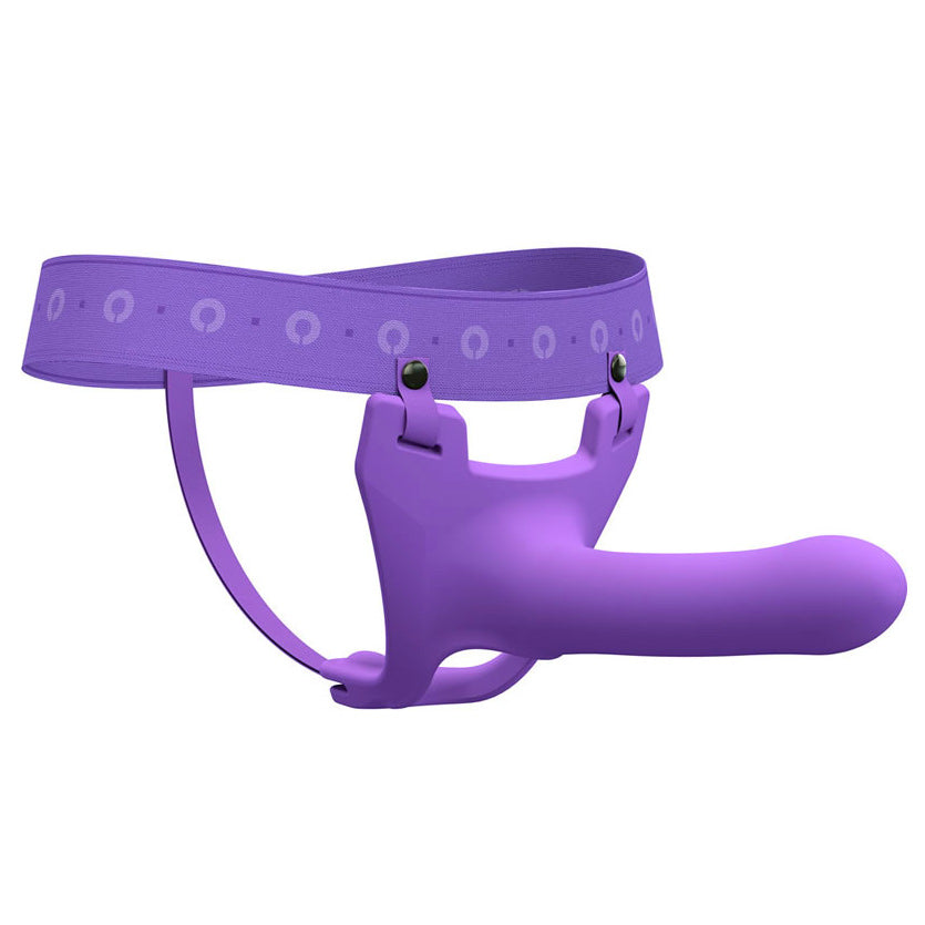 Zoro Silicone Strap on System With Waistbands Purple 5.5 Inch - Eroticon Ltd