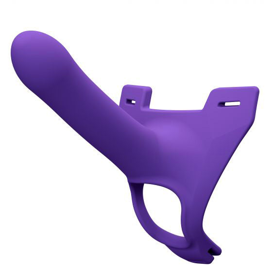 Zoro Silicone Strap on System With Waistbands Purple 5.5 Inch - Eroticon Ltd