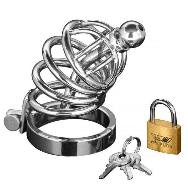 Asylum 4 Ring Locking Chastity Cage - Eroticon Ltd