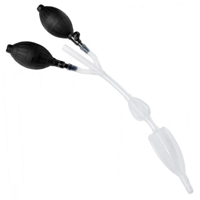 Clean Stream Silicone Inflatable Double Bulb Enema System - Eroticon Ltd