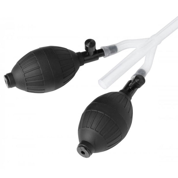 Clean Stream Silicone Inflatable Double Bulb Enema System - Eroticon Ltd
