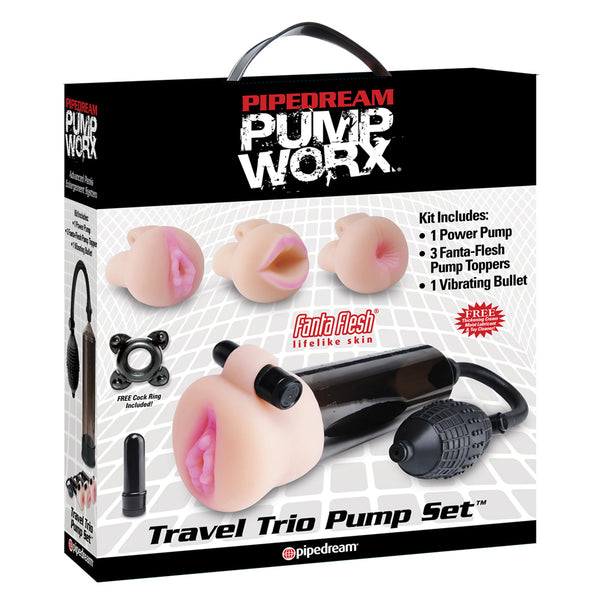 Pump Worx Travel Trio Set Masturbator - Eroticon Ltd