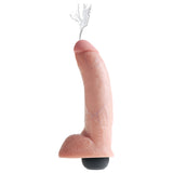 King Cock 9 Inch Squirting Dildo With Balls Flesh - Eroticon Ltd