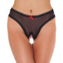 Crotchless Sheer Black GString - Eroticon Ltd