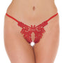 Fancy Red Detailed Open GString - Eroticon Ltd