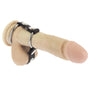 Leather Cock Ring With Ball Divider - Eroticon Ltd