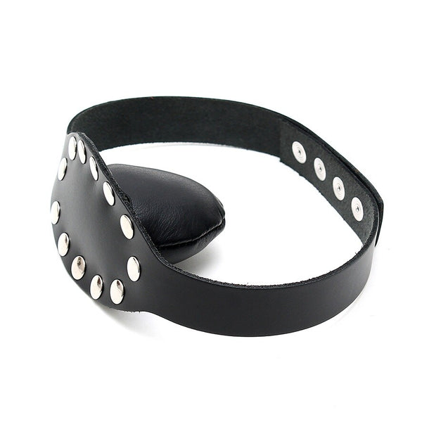 Leather Gag With Studs - Eroticon Ltd