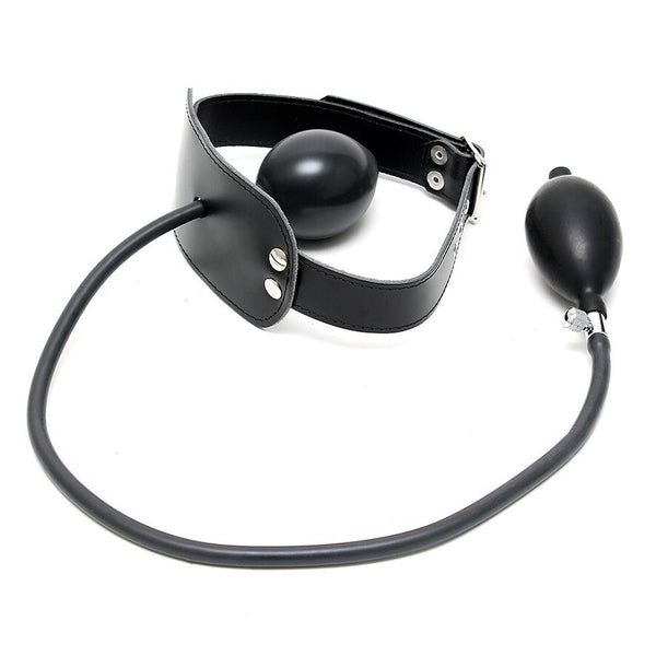 Leather Inflatable Gag - Eroticon Ltd