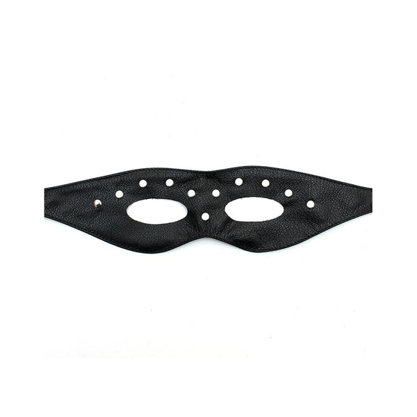 Leather Open Eye Mask With Rivets - Eroticon Ltd