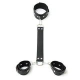Leather Neck And Wrist Cuffs - Eroticon Ltd