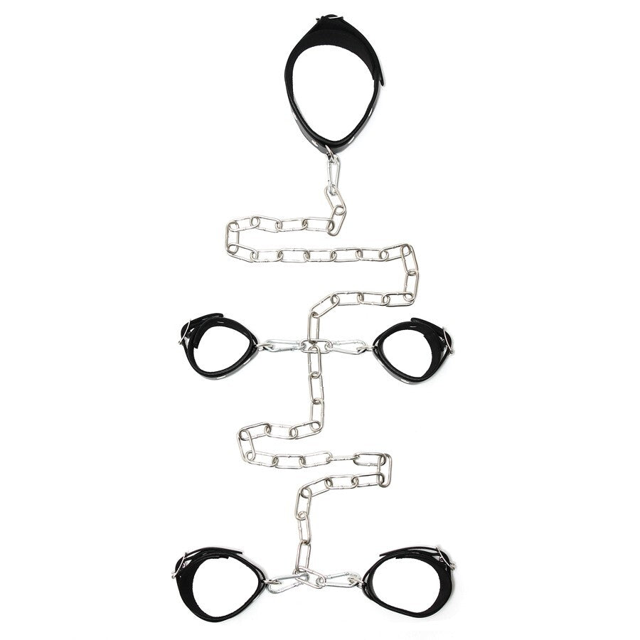 Leather Female Hand And Foot Cuffs - Eroticon Ltd