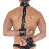 Leather Cuff And Neck Set - Eroticon Ltd
