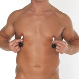Nipple Clamps With Round Black Weights - Eroticon Ltd